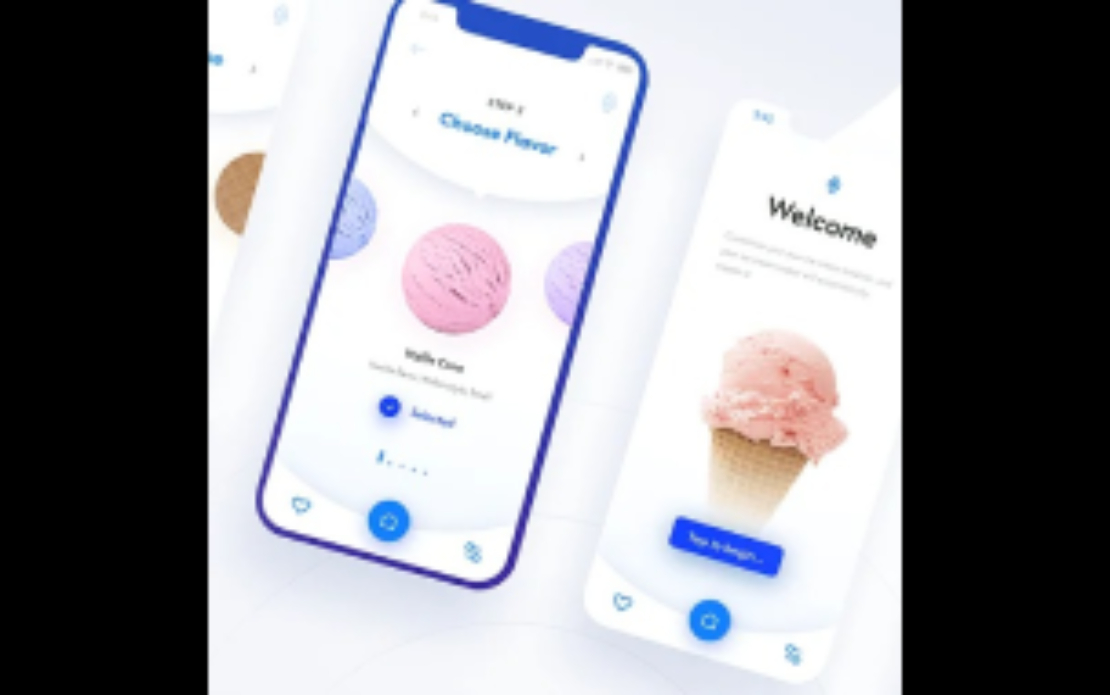 Waffle Cone Ice Cream Mobile Application