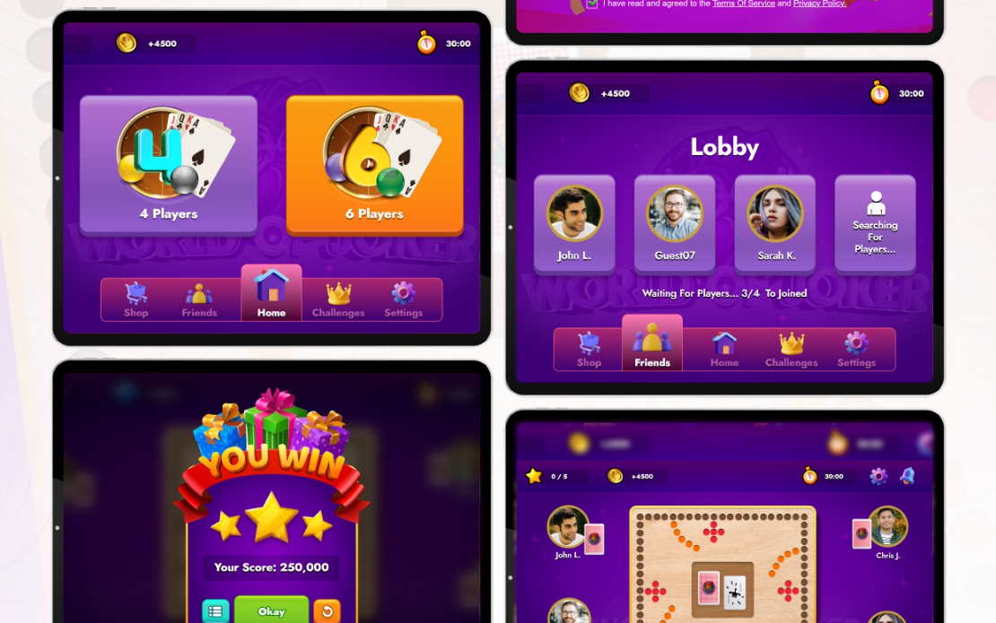 Draw ’n’ Roll – 3D Multiplayer  Card-Driven Board Game
