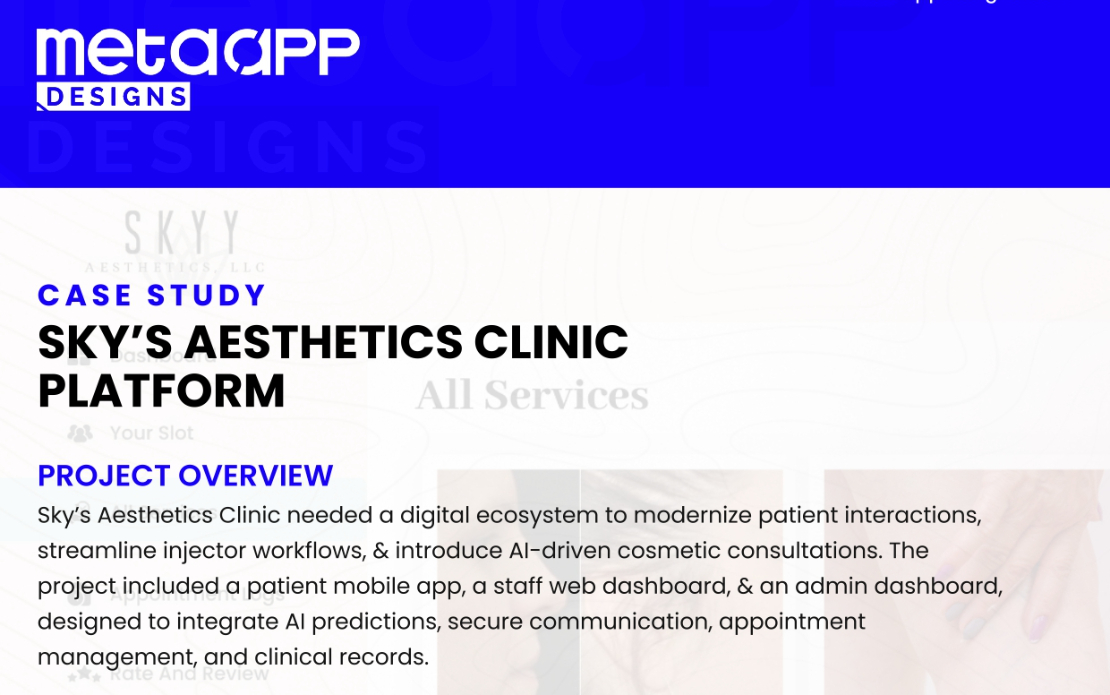 Sky’s Aesthetics Clinic Platform