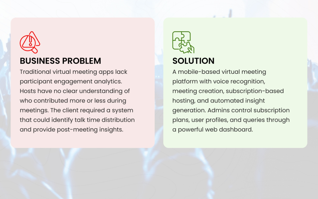 Yap App (Virtual Meeting  & Insight Platform)