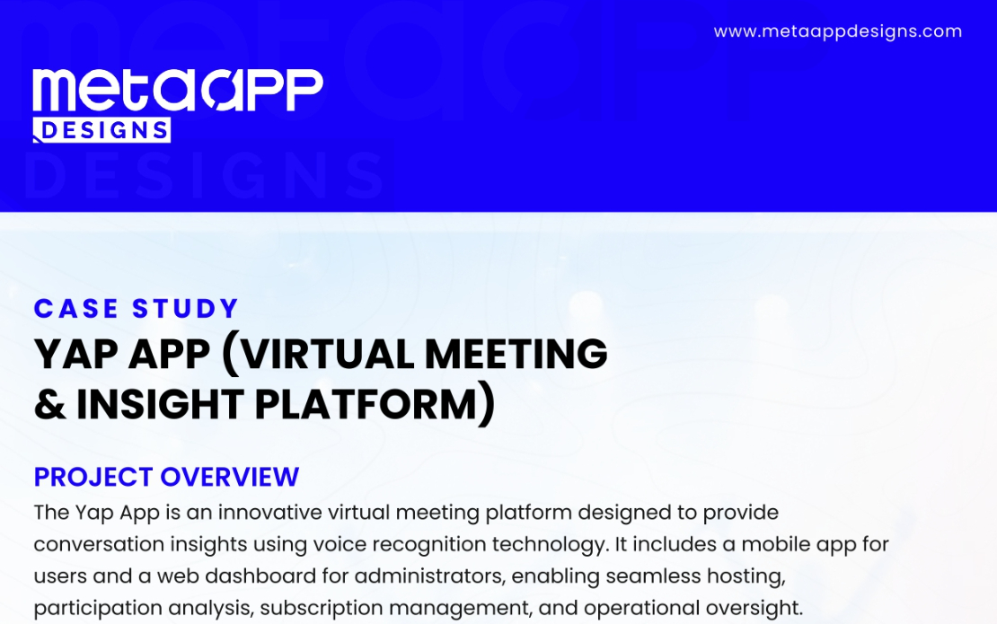 Yap App (Virtual Meeting  & Insight Platform)