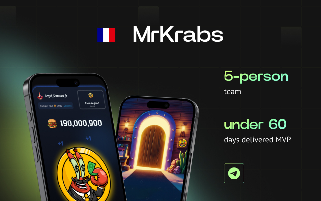 MrKrabs - Telegram Mini App Development for Community Growth