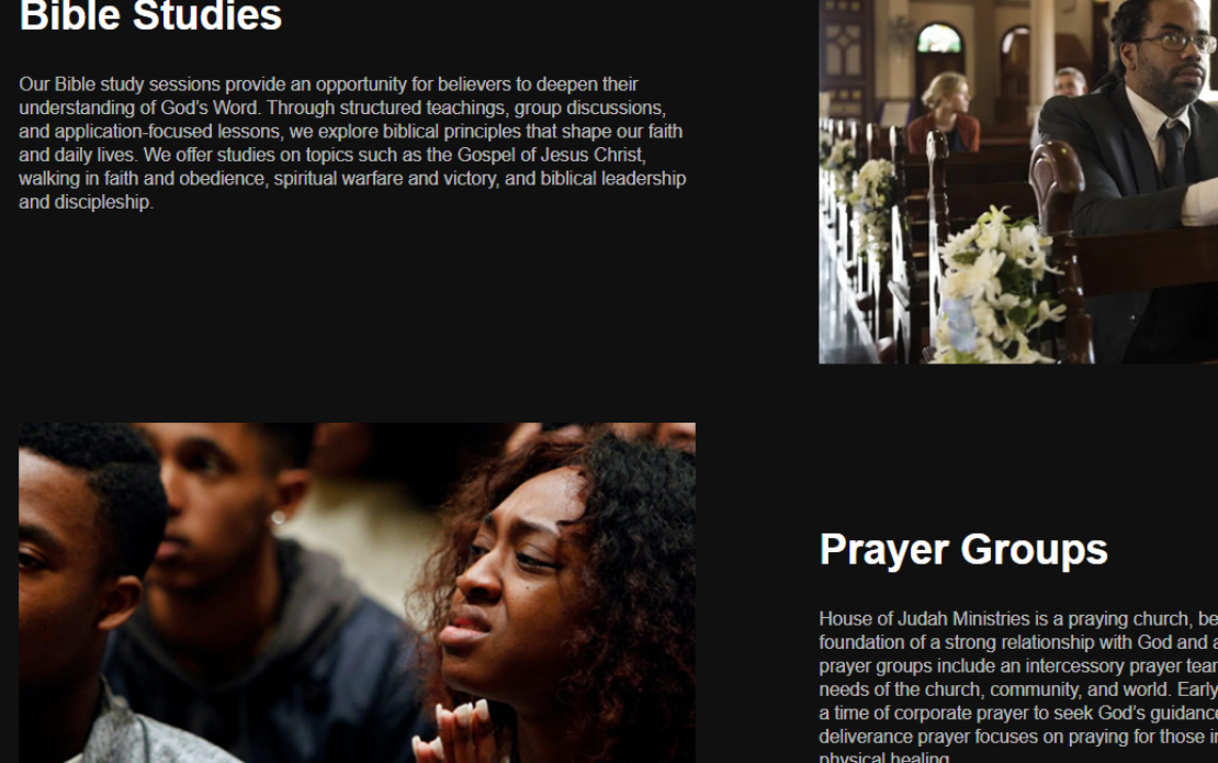 A Faith-Driven Digital Presence for The House of Judah Ministries