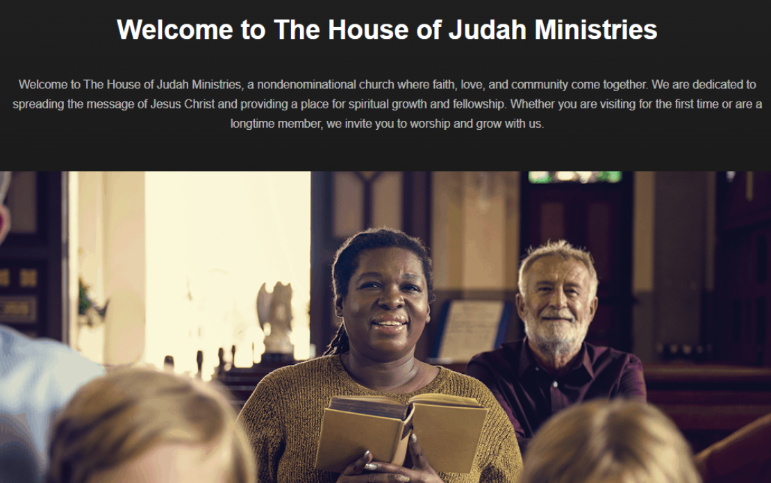 A Faith-Driven Digital Presence for The House of Judah Ministries