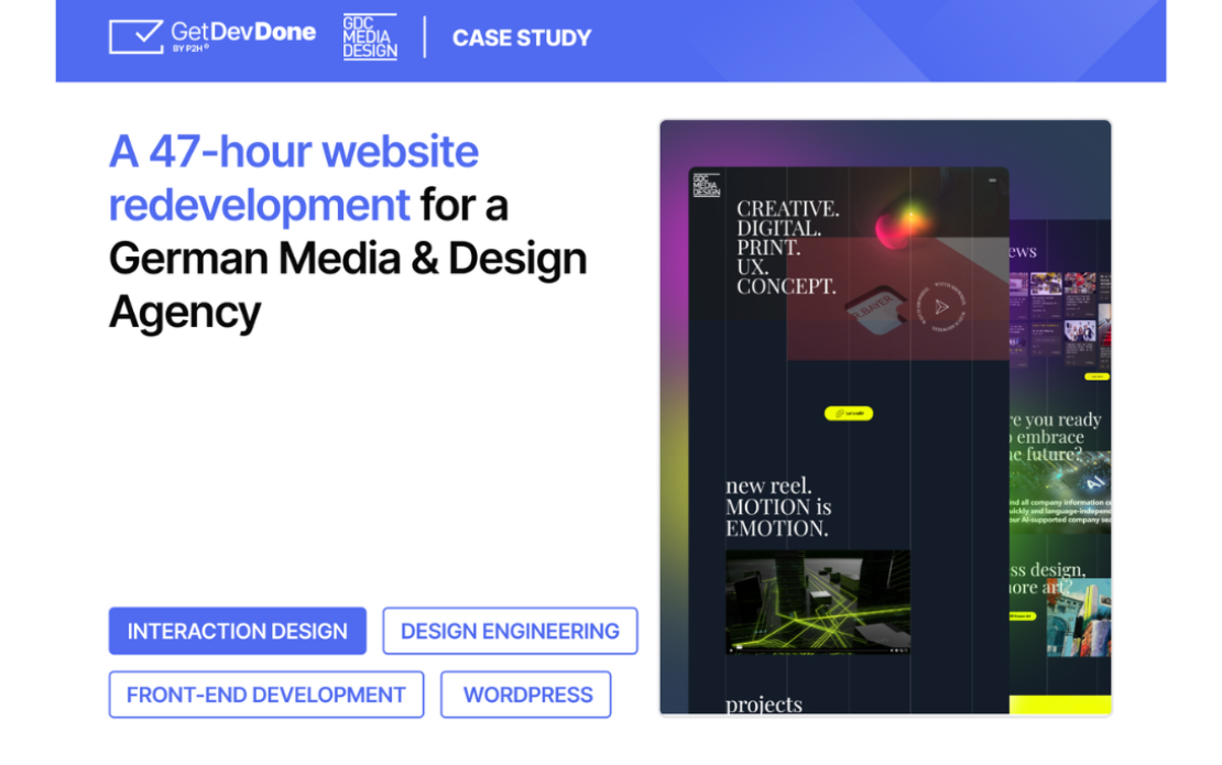 GDC Media & Design website update
