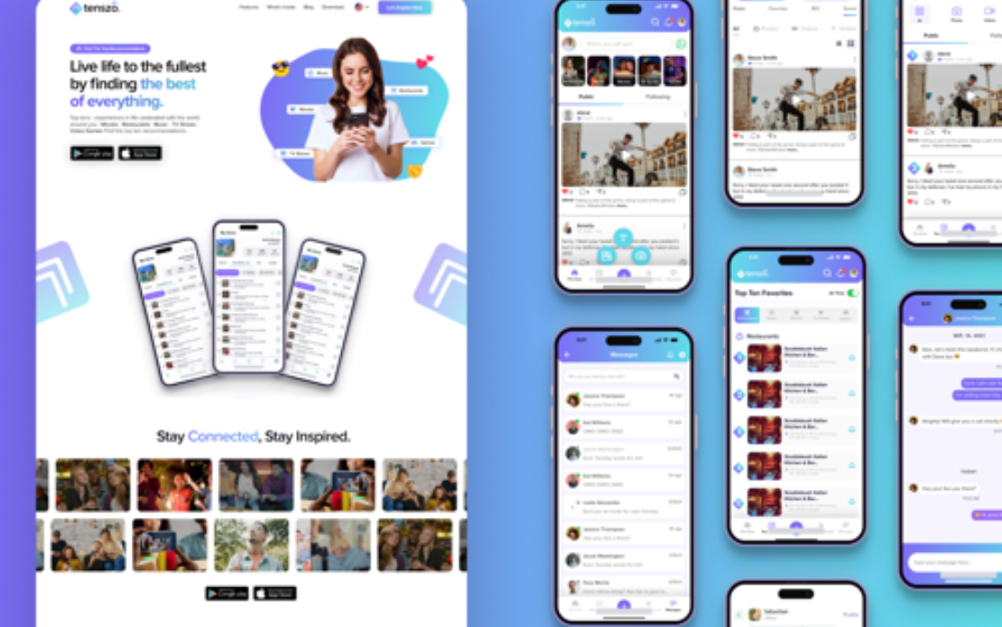 Social Media & Recommendation Platform (Tenszo)