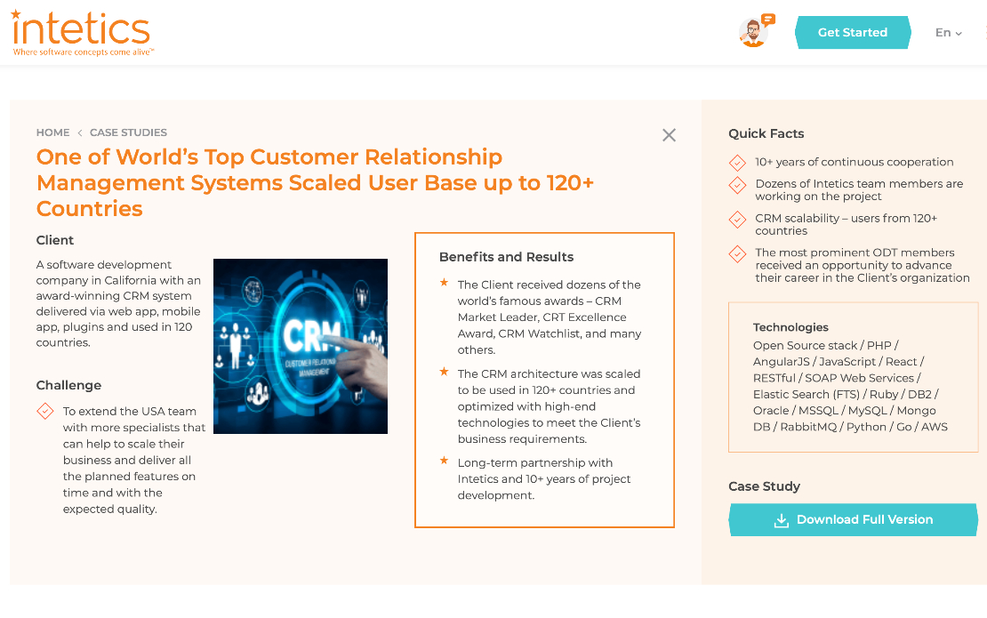 Offshore Development Center Scaled the User Base of One of the World’s Top CRM Systems to 120+ Countries