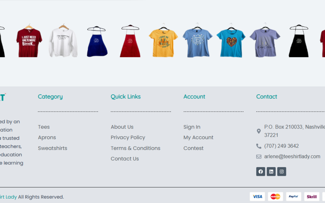 Elevating Tee Shirt Lady’s Online Shopping Experience