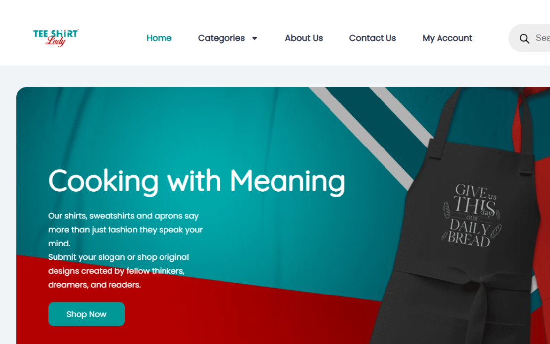 Elevating Tee Shirt Lady’s Online Shopping Experience