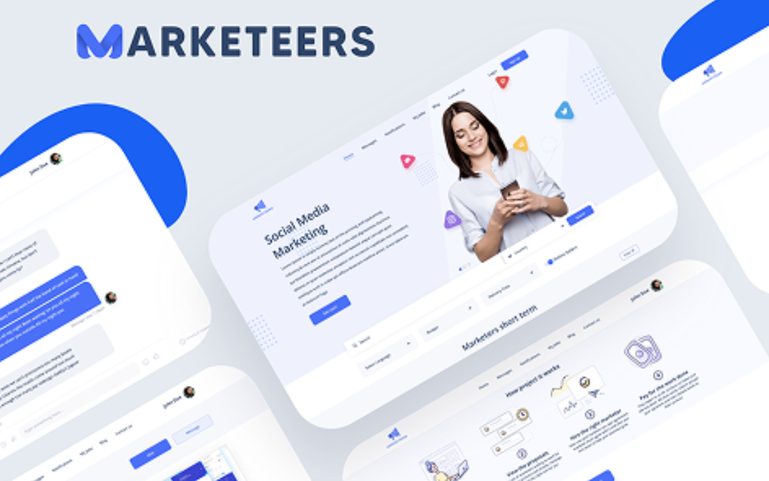 Marketeers - Corporate Website for Marketing Agency