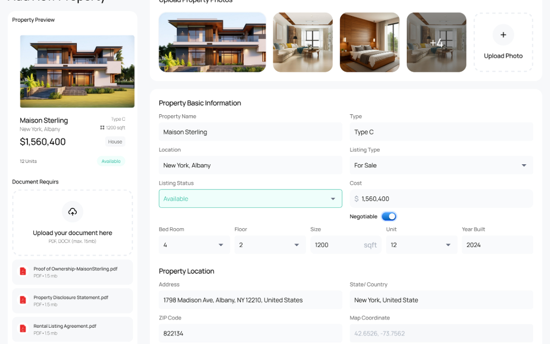 UI/UX Designer | Real Estate CRM Dashboard | UI UX Case Study | Figma