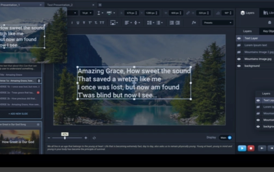 Powerful Big Screen Presentation Software
