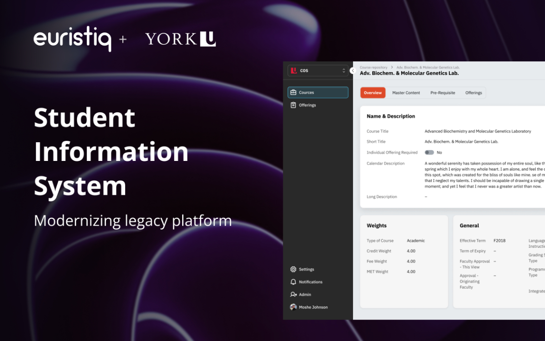 Student Information System Modernization for York University
