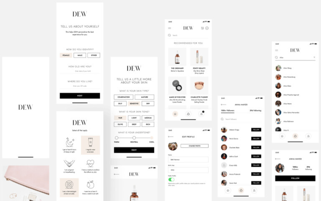 Dew AI - an AI mobile platform for health & beauty