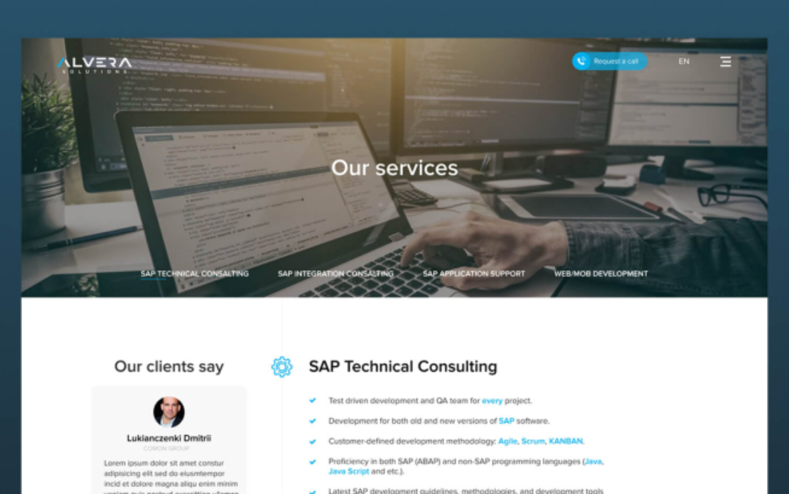 Alvera Solutions — Website Development
