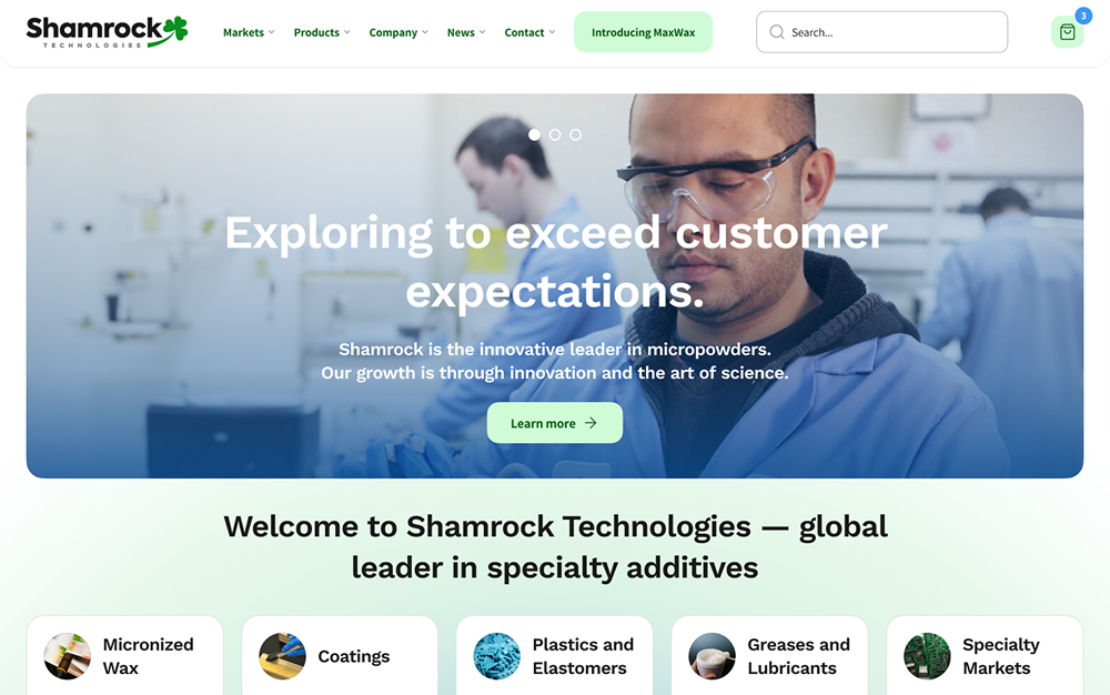 Logo & Website Redesign for Chemical Manufacturer