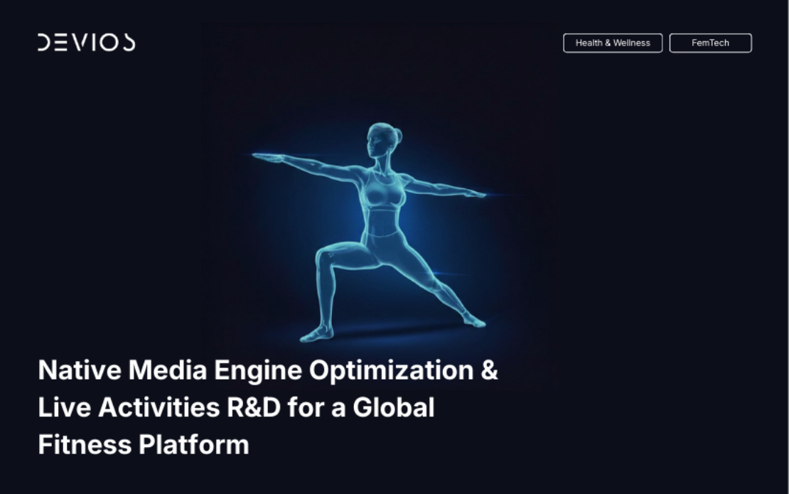 Native Media Engine Optimization & Live Activities R&D for a Global Fitness Platform
